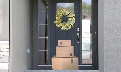 Packages on doorstep