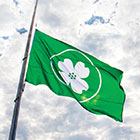 Central Bank flag flown during Sam B. Cook's funeral