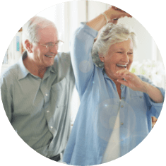 older couple dancing