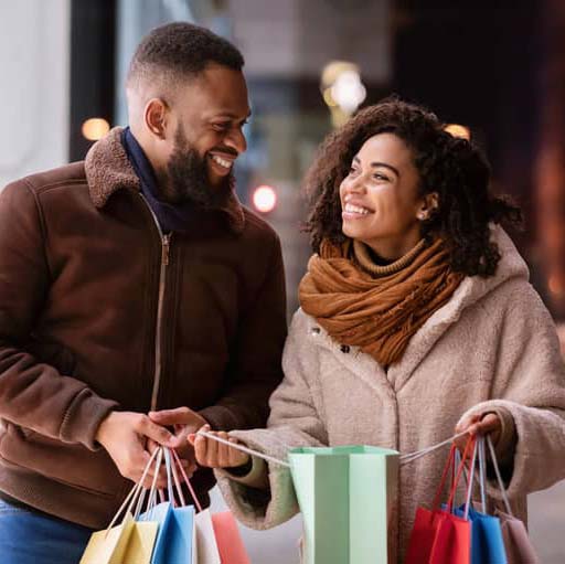 Image of couple shopping